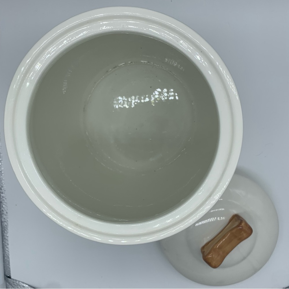 SOLD!! Inspirado Doggie Treat Canister Dog Biscuit Cookie Jar Ceramic - Picture 5 of 8